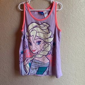 Girls Large Disney Elsa Tank Top